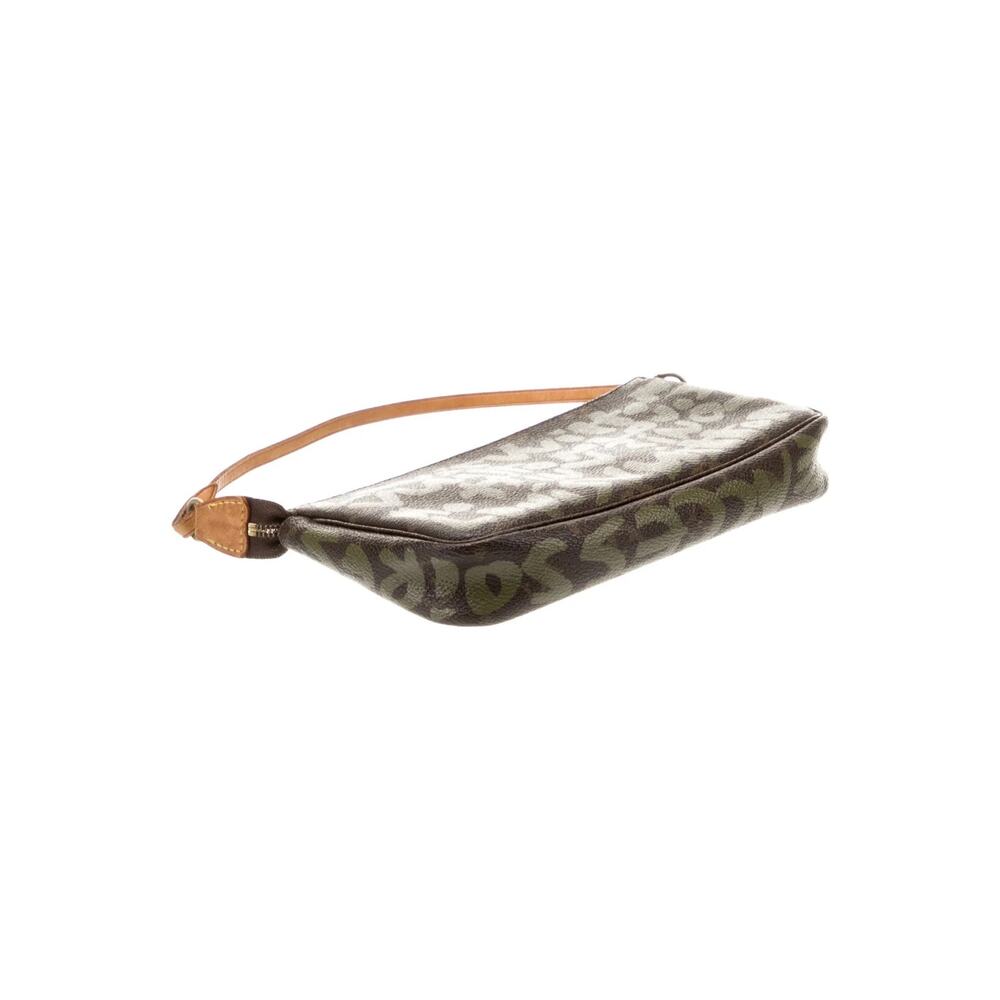 LOUIS VUITTON Graffiti Bag Pochette Pouch Green Stephen Sprouse Monogram - Picture 6 of 7